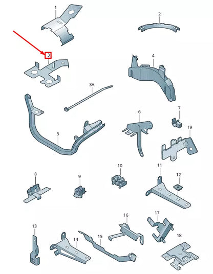 NEW VW CRAFTER 2F MK1 DIESEL PARTICULATE FILTER BRACKET 2E0971303K