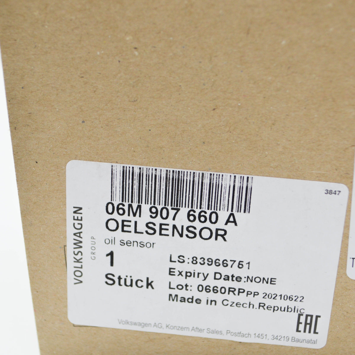new audi q7 4m engine oil level sensor 06m907660a original