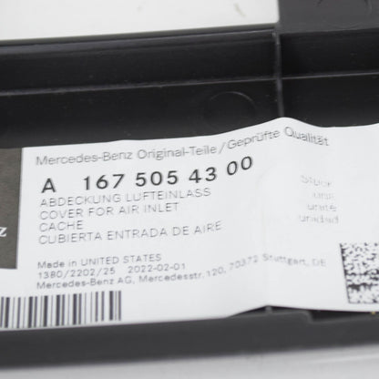 NEW MERCEDES-BENZ GLE W167 RIGHT AIR INLET COVER A1675054300 ORIGINAL