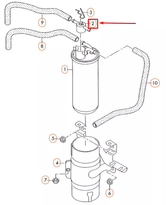 NEW AUDI A6 C6 FUEL PREHEATER VALVE 057127247K
