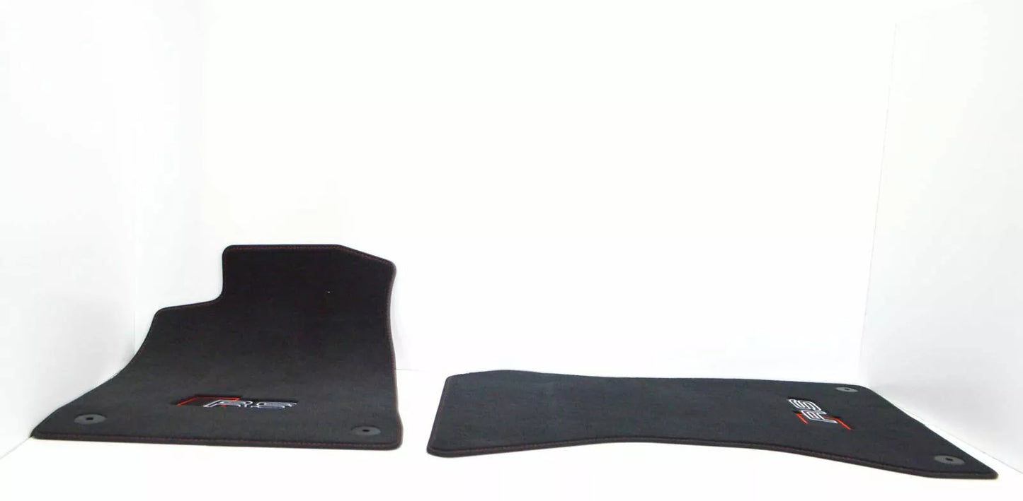 NEW AUDI A4 RS4 B9 FRONT VELOUR FLOOR MATS LHD 8W1863691C MUK