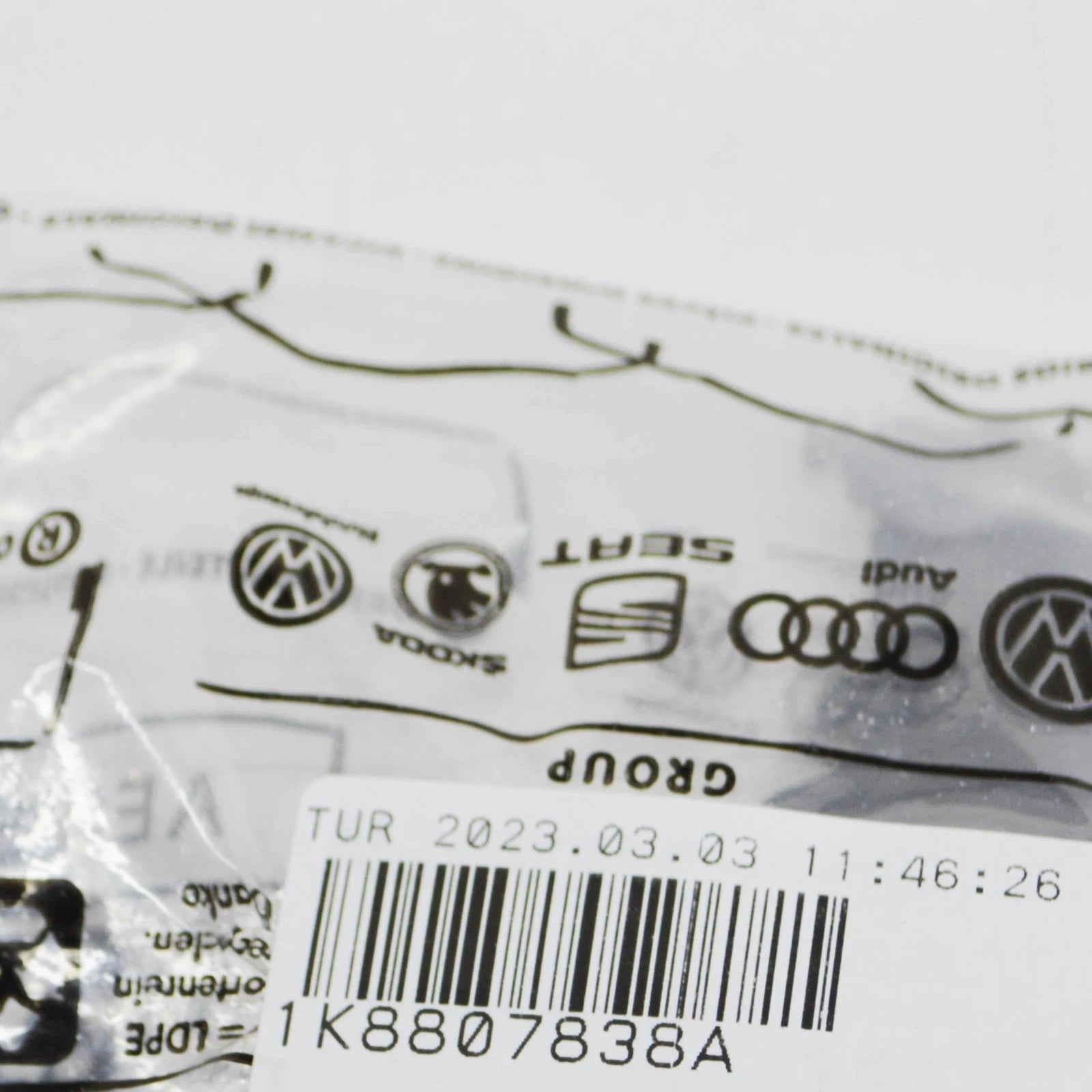 NEW VW SCIROCCO 13 REAR RIGHT WHEEL APERTURE TRIM 1K8807838A ORIGINAL