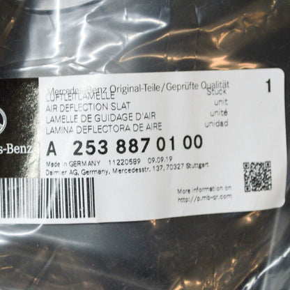 NEW MB C253 FRONT RADIATOR GRILLE LEFT AIR DUCT A2538870100 ORIGINAL