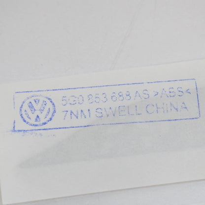 NEW VOLKSWAGEN GOLF MK7 5G LEFT FENDER GTI STICKER LOGO 5G0853688ASJZQ ORIGINAL