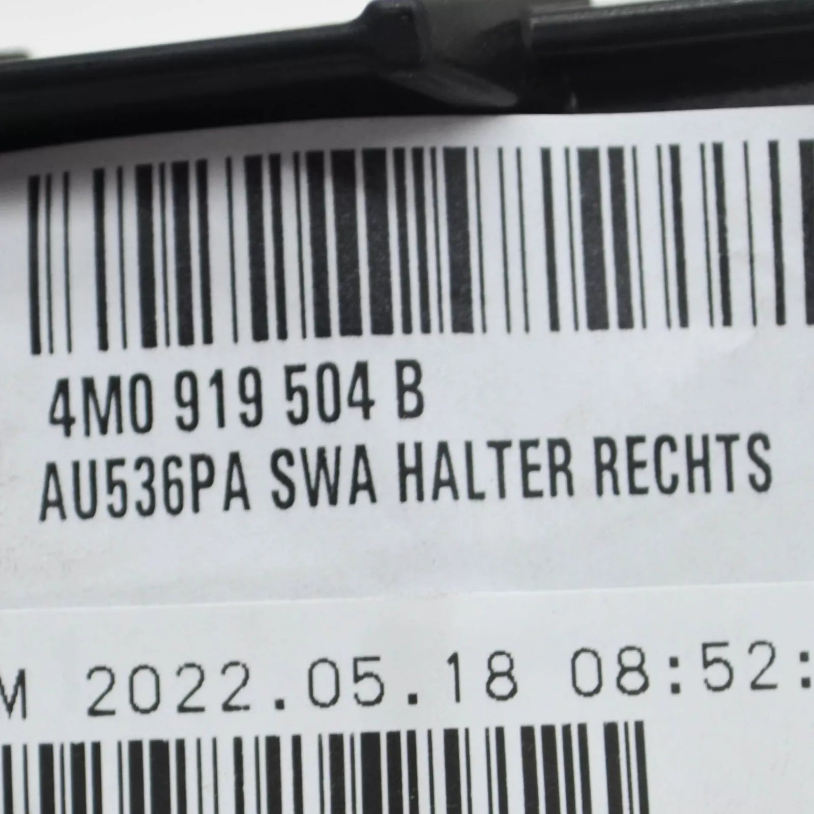 NEW AUDI Q7 4M BLIND SPOT DETECTION WARNING SENSOR BRACKET RIGHT 4M0919504B