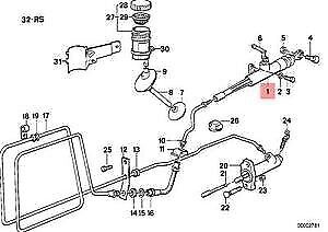 new bmw 5 e34 4.0i input cylunder clutch 21521155425 original