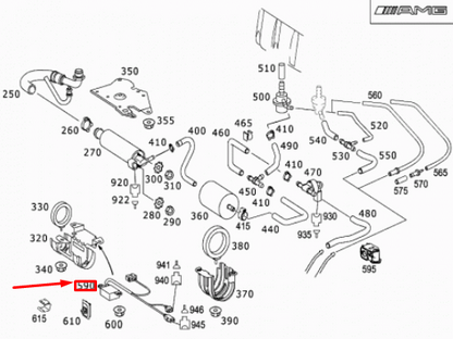 NEW MERCEDES-BENZ SL AMG R230 FUEL PUMP CONTROL UNIT A0025408945 ORIGINAL