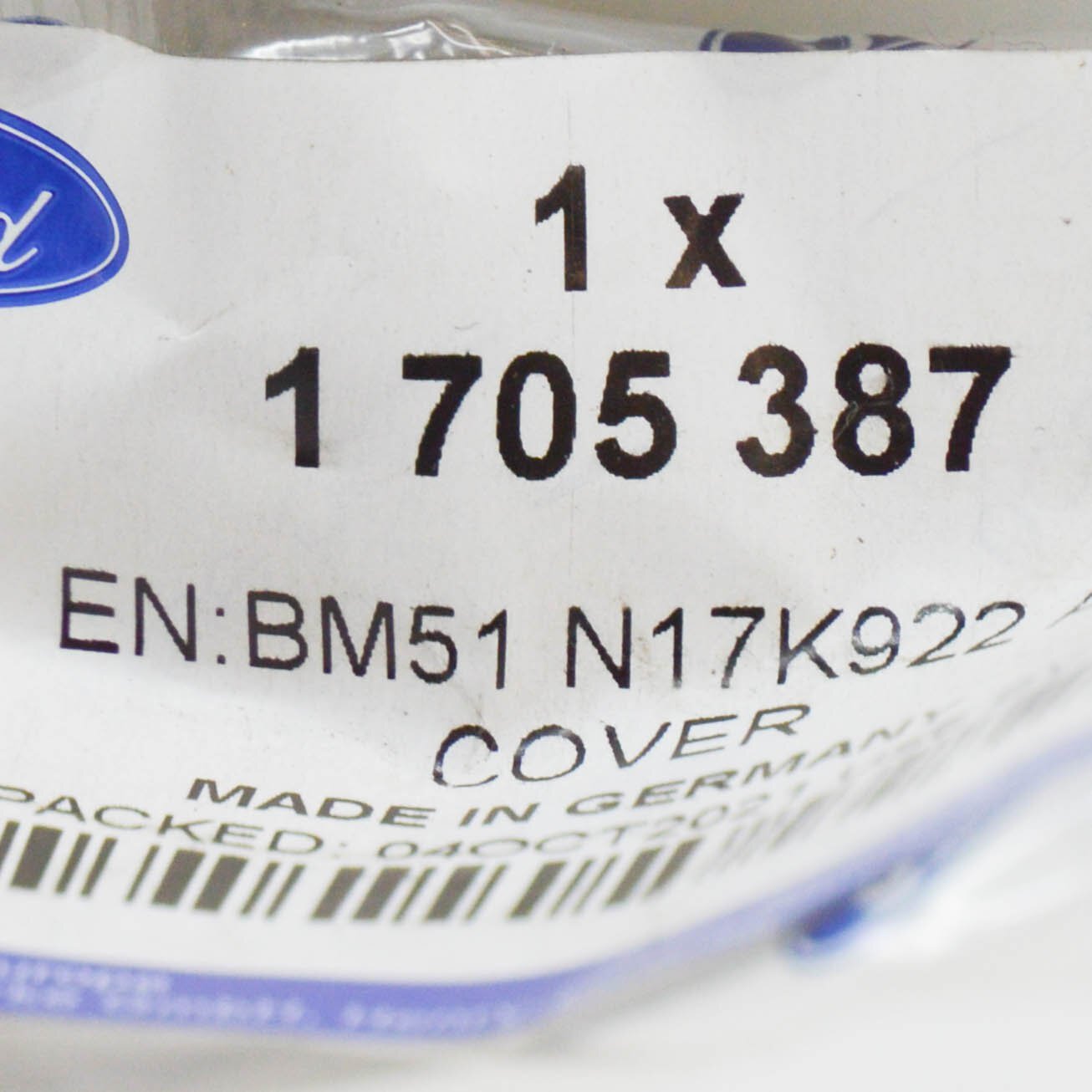 new ford focus mk3 c346 rear bumper cover 1705387 bm51-n17k922-ab original