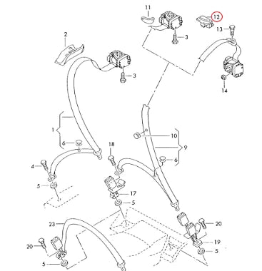 NEW AUDI A4 8K SEAT UPPER FITTING COVER 8K08577634PK ORIGINAL