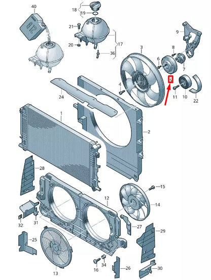 NEW VOLKSWAGEN CRAFTER 2F MK1 WATER PUMP PULLEY 076121031