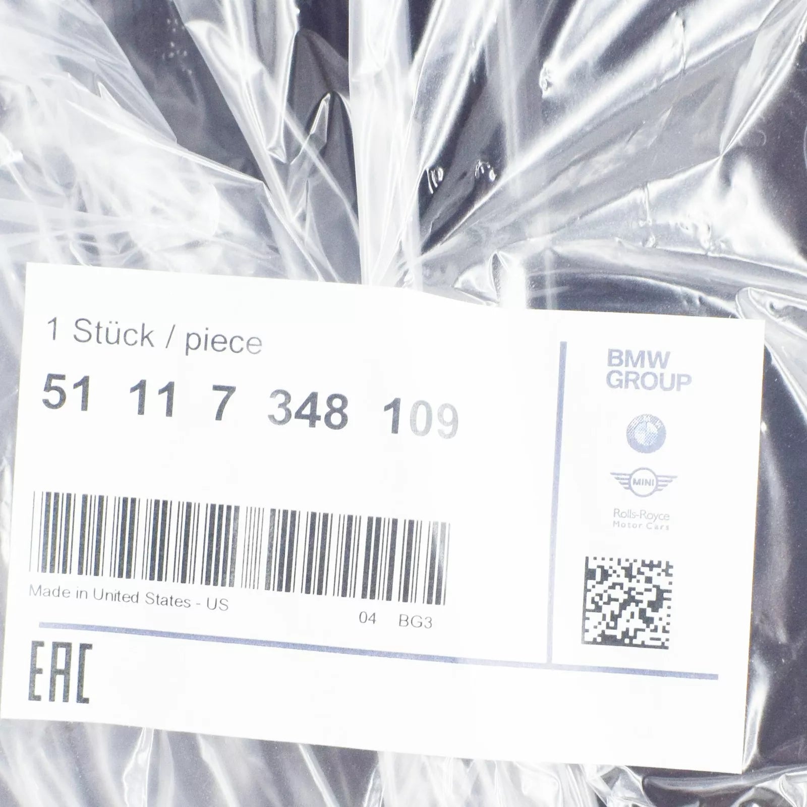 NEW BMW X4 F26 FRONT BUMPER LEFT VENT GRILLE 51117348109 ORIGINAL