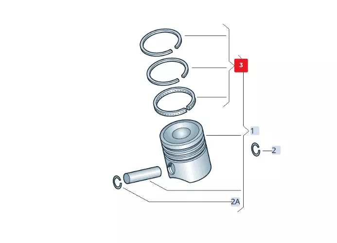 NEW AUDI R8 4S PISTON RINGS SET 077198151P