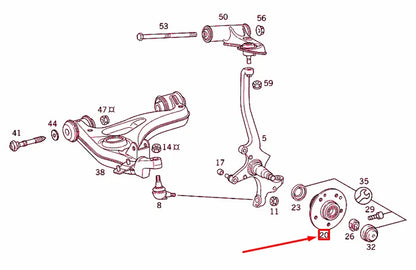 NEW MERCEDES-BENZ SLK R170 FRONT WHEEL HUB A2103300325 ORIGINAL