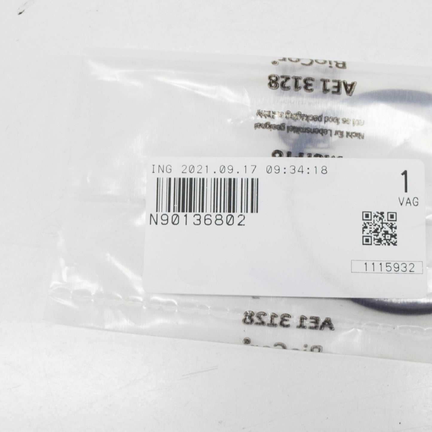 new vw touareg 7la, 7l6, 7l7 thermostat housing o-ring n90136802 original