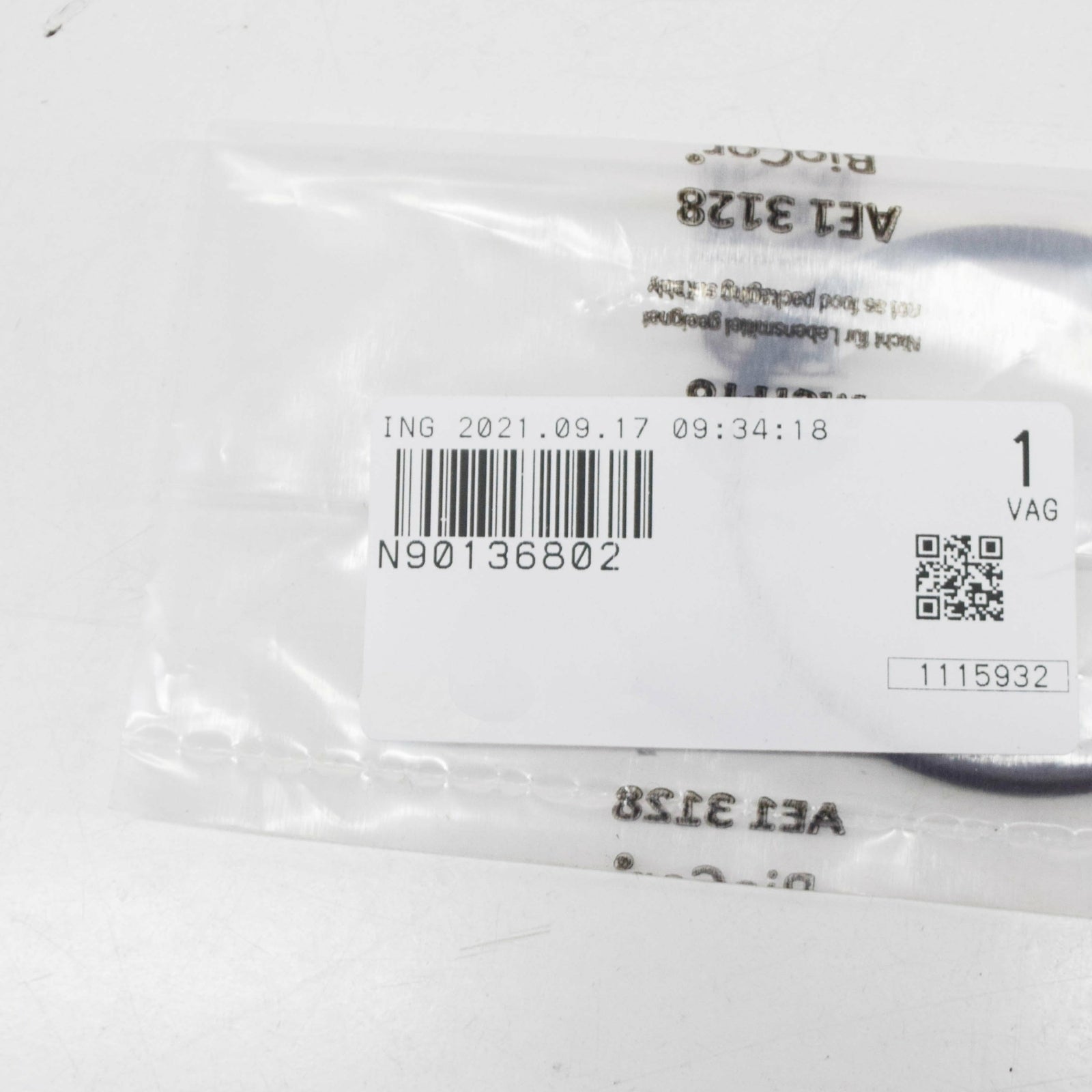 new vw touareg 7la, 7l6, 7l7 thermostat housing o-ring n90136802 original