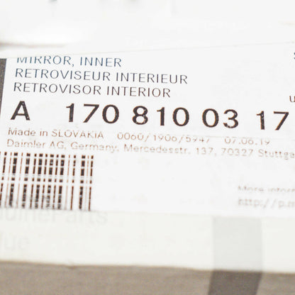 NEW MERCEDES-BENZ SLK R170 INTERIOR REAR VIEW MIRROR A17081003177C45 ORIGINAL