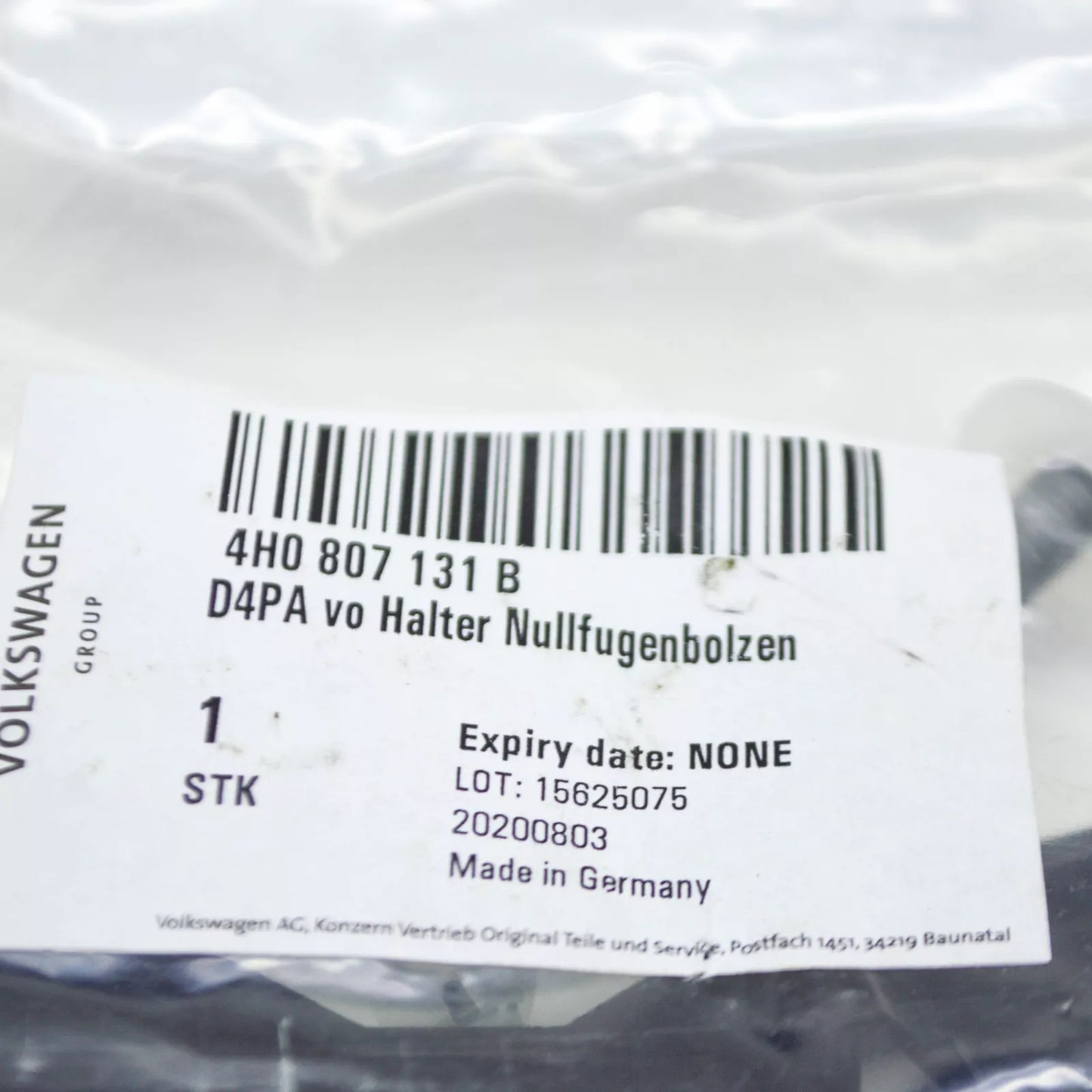 NEW AUDI A8 4H FRONT LEFT BUMPER SECURING STRIP 4H0807131B ORIGINAL