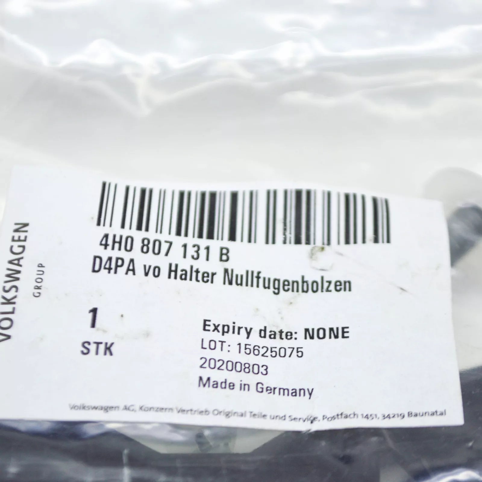 NEW AUDI A8 4H FRONT LEFT BUMPER SECURING STRIP 4H0807131B ORIGINAL