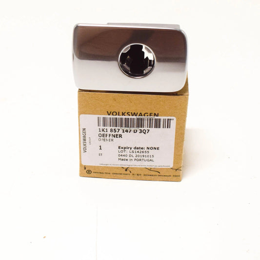 NEW VOLKSWAGEN GOLF MK6 ALUMINUM PLATED PLASTIC GLOVE BOX HANDLE 1K1857147D3Q7