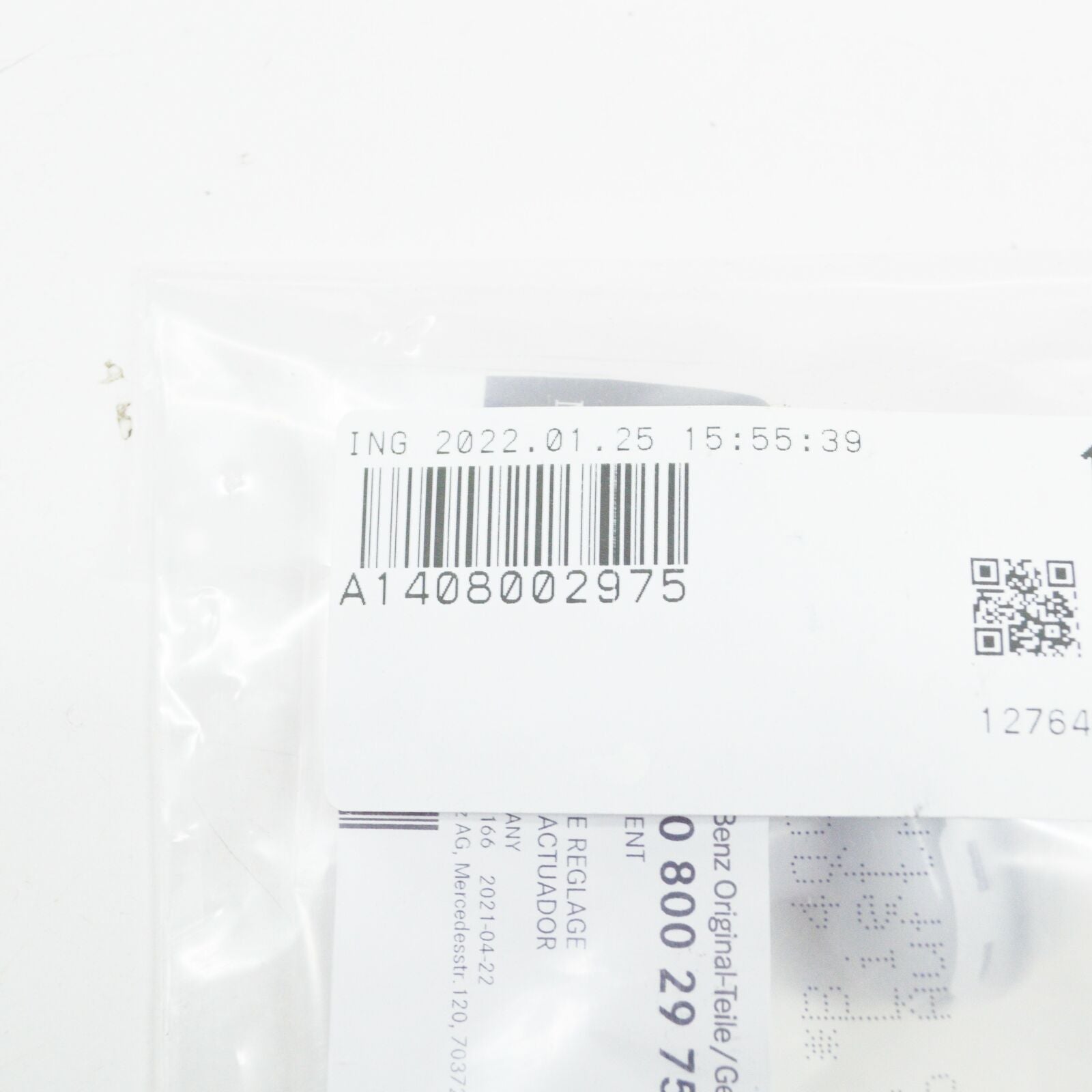 NEW MERCEDES-BENZ S W140 REAR LID VACUUM ELEMENT A1408002975 ORIGINAL