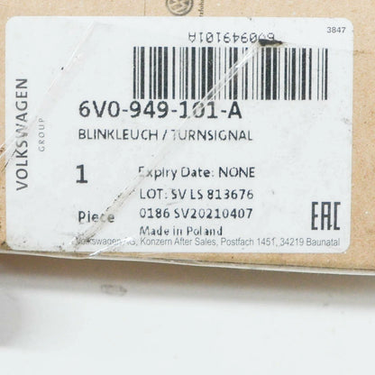 NEW VW POLO MK6 AW FRONT LEFT DOOR MIRROR TURN INDICATOR 6V0949101A ORIGINAL