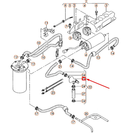 NEW AUDI A3 8P FUEL TEMPERATURE SENSOR 03L919824C