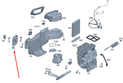 NEW MB GLA H247 BUSHING TO FIREWALL FEED-THROUGH GROMMET A2479980001 ORIGINAL