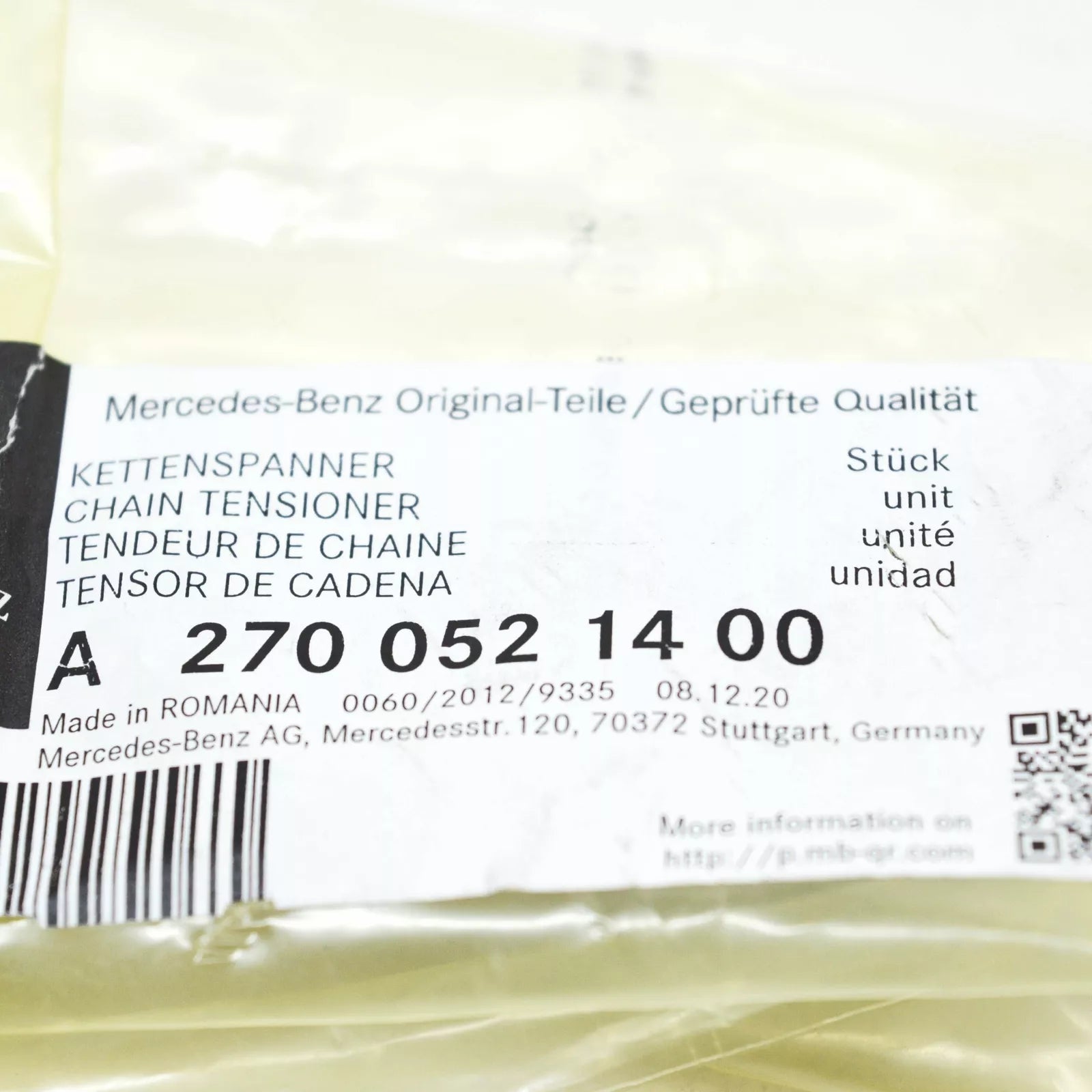 NEW MERCEDES-BENZ C W204 ENGINE TIMING CHAIN TENSIONER ARM A2700521400 ORIGINAL