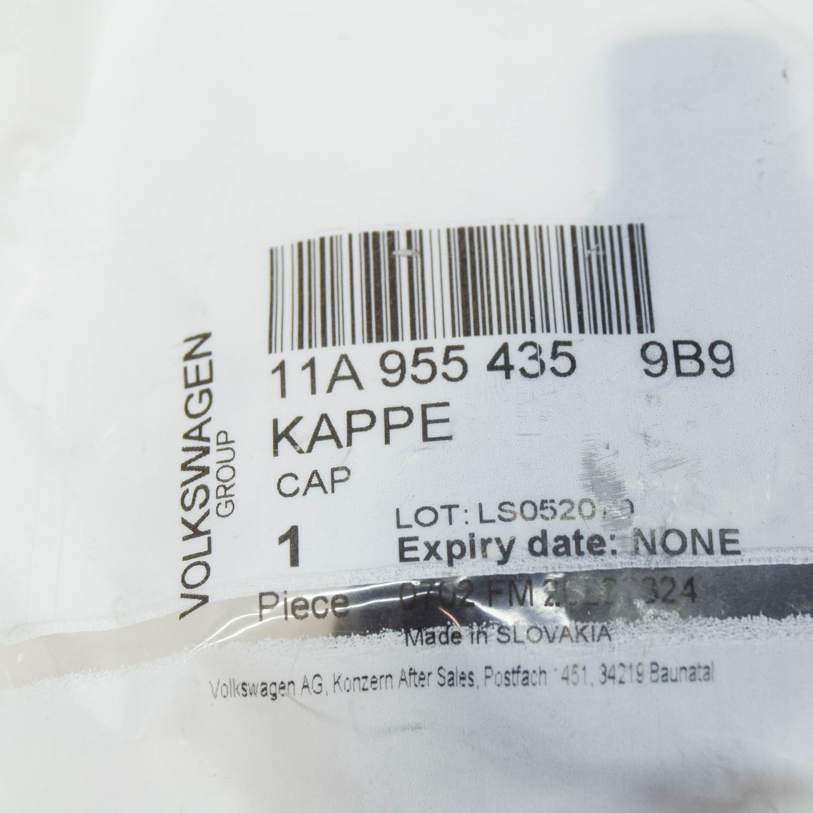 new vw id.4 e21 rear back glass wiper arm cap 11a9554359b9 original