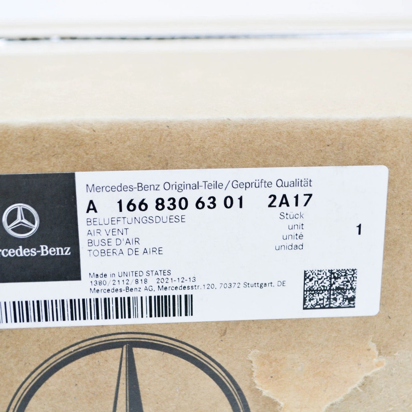 NEW MERCEDES-BENZ GL X166 DASHBOARD CENTER AIR VENT A16683063012A17 ORIGINAL