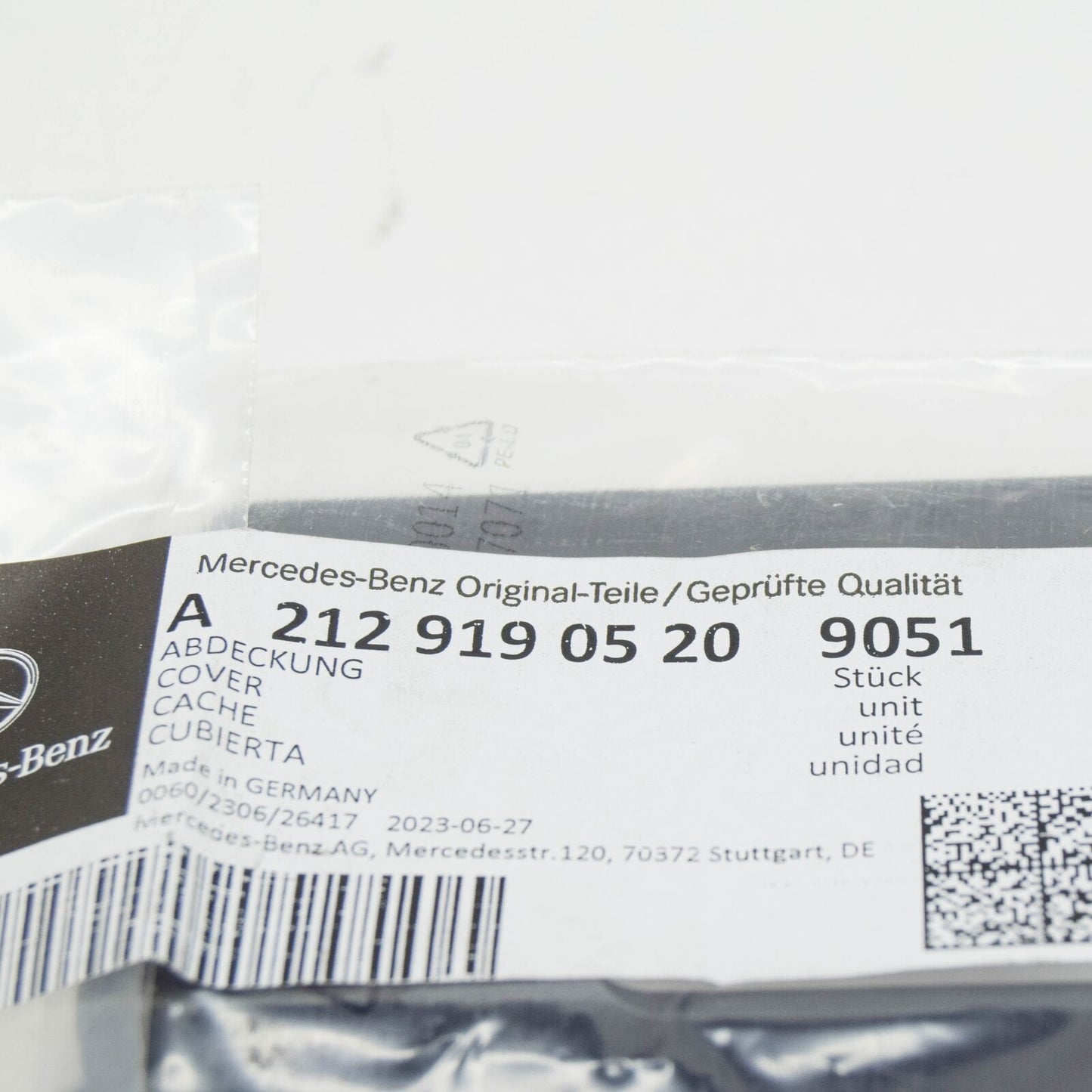 NEW MB E W212 FRONT LEFT SEAT OUTER FRONT TRACK COVER A21291905209051 ORIGINAL