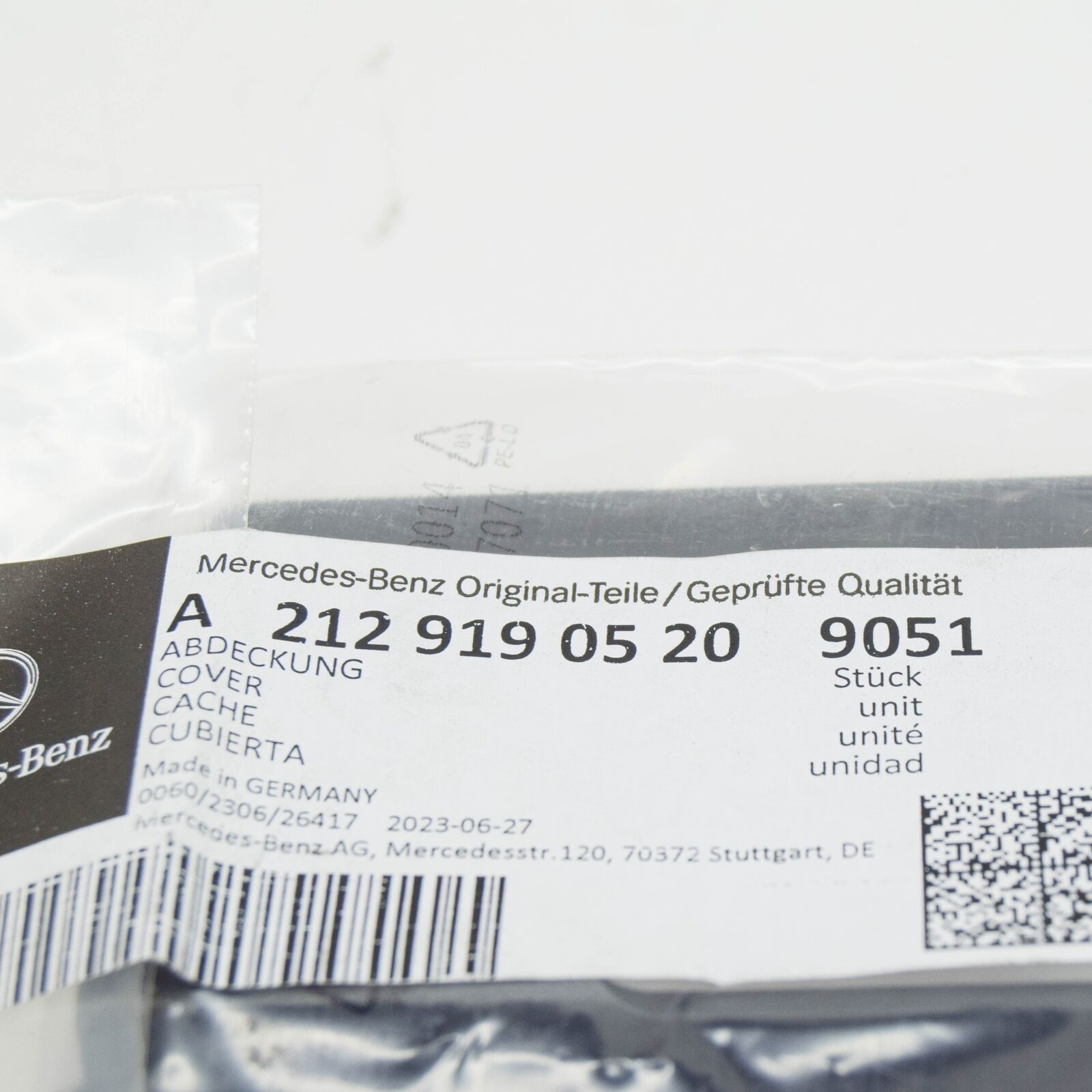 NEW MB E W212 FRONT LEFT SEAT OUTER FRONT TRACK COVER A21291905209051 ORIGINAL