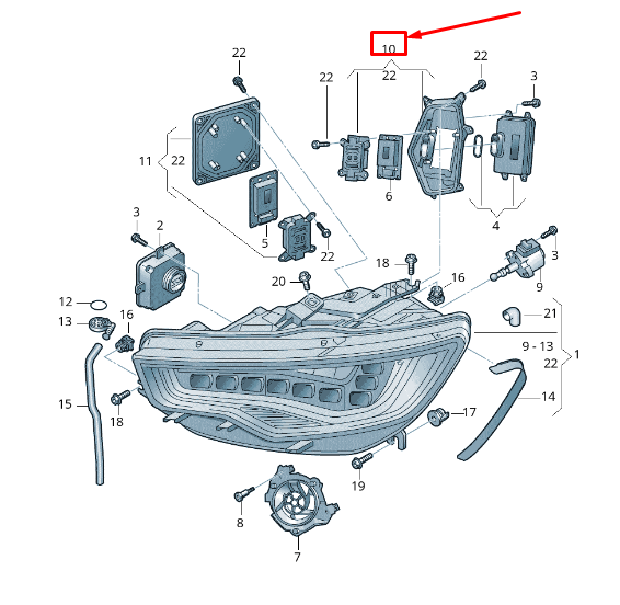 new audi a6 avant c7 right headlight protective cap 4g0941158a original