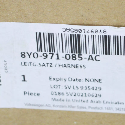 NEW AUDI A3 SPORTBACK 8Y FRONT BUMPER WIRING HARNESS LOOM 8Y0971085AC