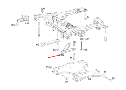 new mercedes-benz vito w447 front axle carrier strut a4476200085 original