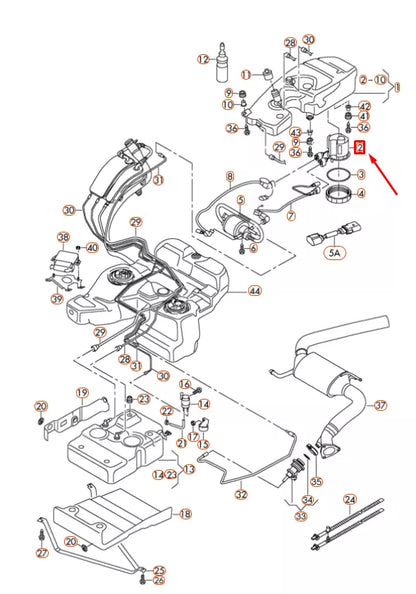 NEW AUDI Q7 4L REDUCTION AGENT TANK STORAGE CONTAINER 4L0131907D ORIGINAL