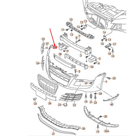 NEW AUDI R8 42 FRONT RIGHT DEFORMATION ELEMENT 420807552 ORIGINAL