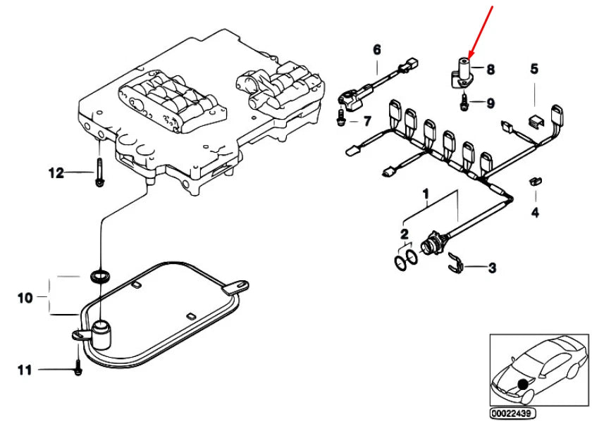 NEW BMW 3 E46 PULSE GENERATOR SENSOR 24341219316 1219316 2.5 PETROL ORIGINAL