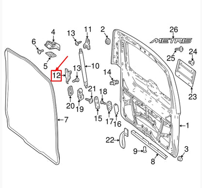 NEW MERCEDES-BENZ VITO W447 REAR LIFT CYLINDER LOWER BRACKET A4477400714