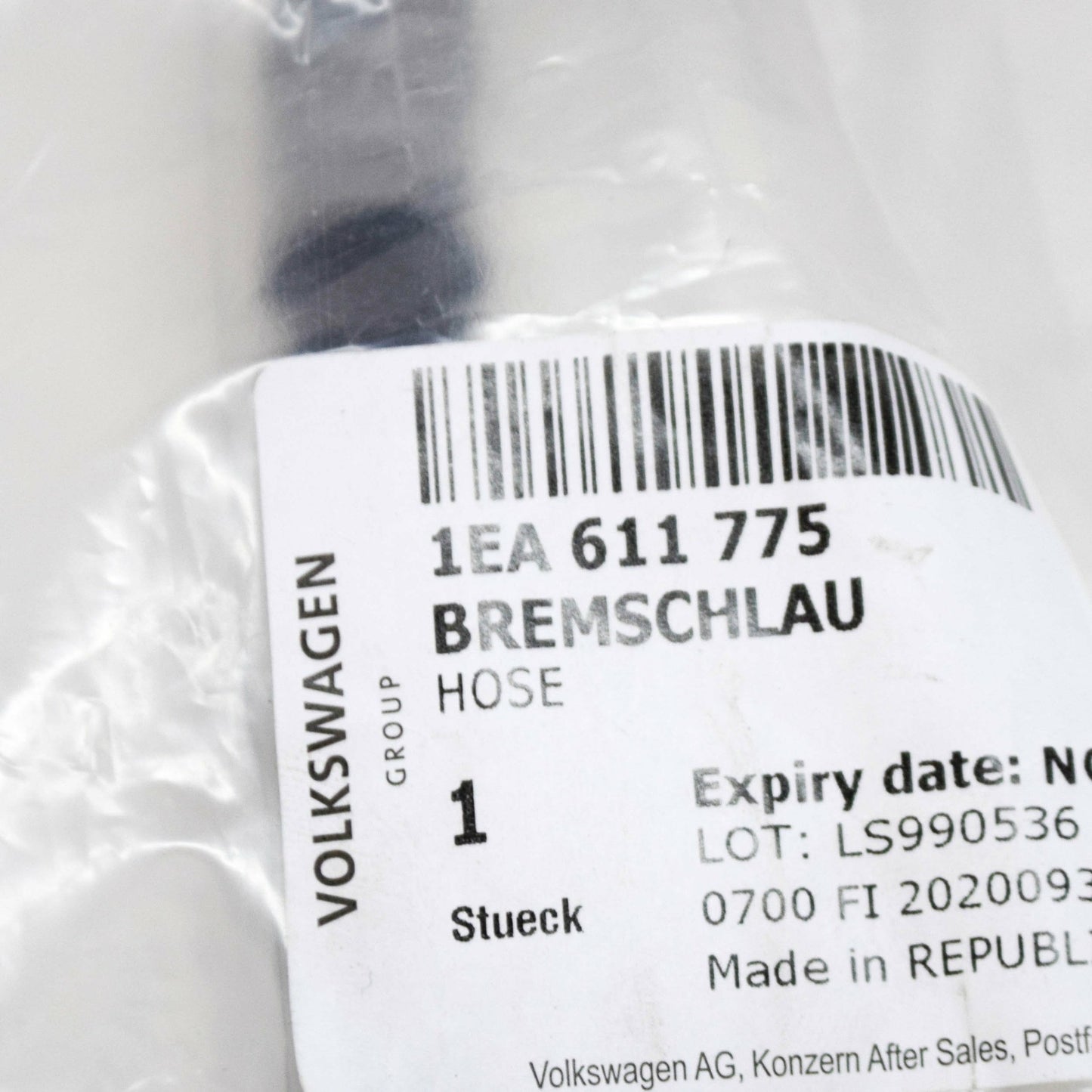 new volkswagen id.3 e11 rear brake pipe 1ea611775 original