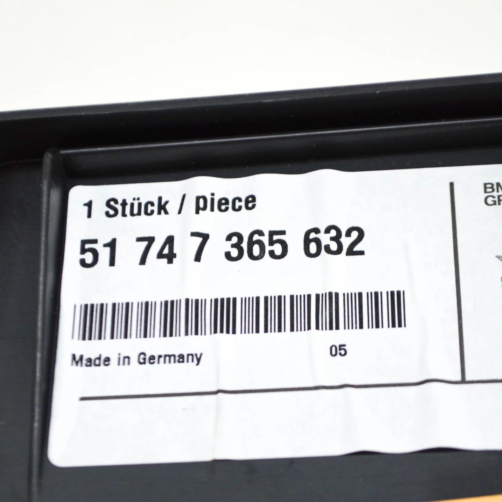 NEW BMW 7 G11 RIGHT SIDE BRAKE AIR DUCT 51747365632 7365632 2016 ORIGINAL