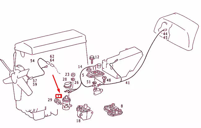 NEW MERCEDES-BENZ E W124 IGNITION COIL A0001586203 ORIGINAL