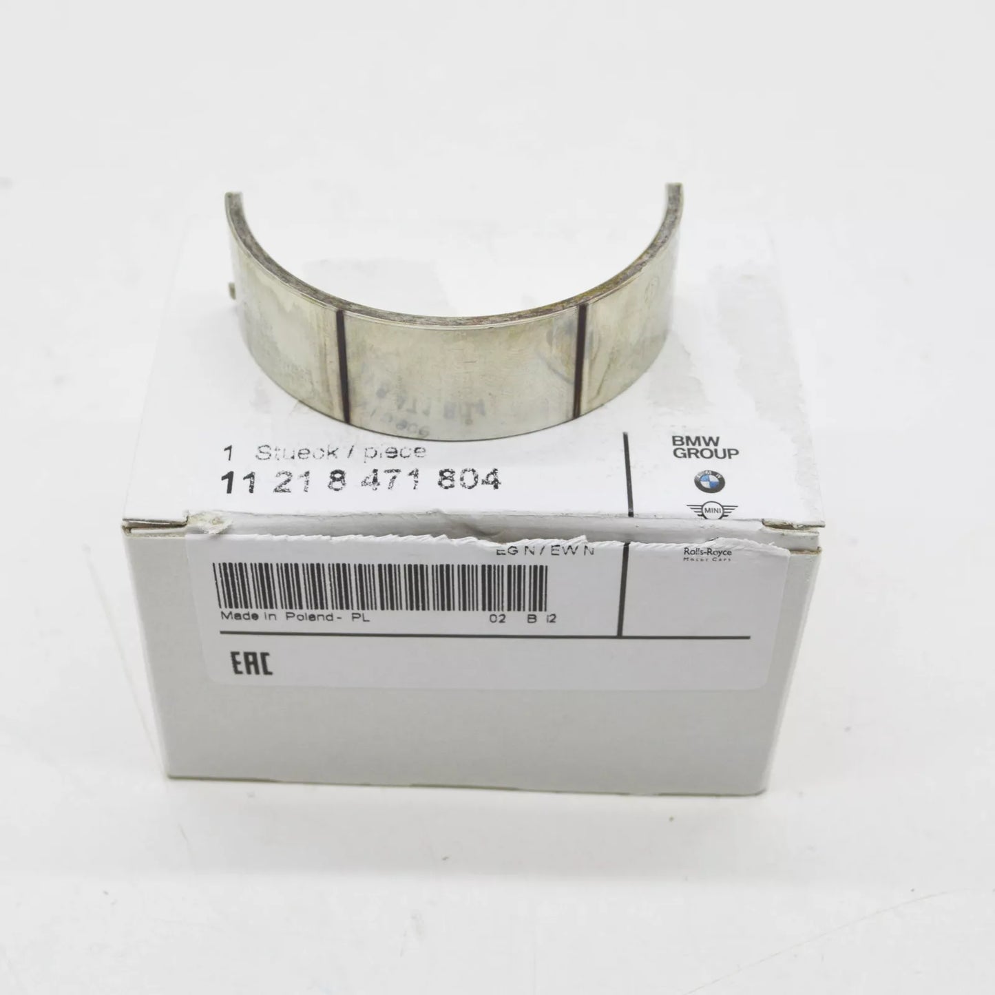 NEW BMW 1 E81 CRANKSHAFT BEARING SHELL YELLOW 11218471804 ORIGINAL