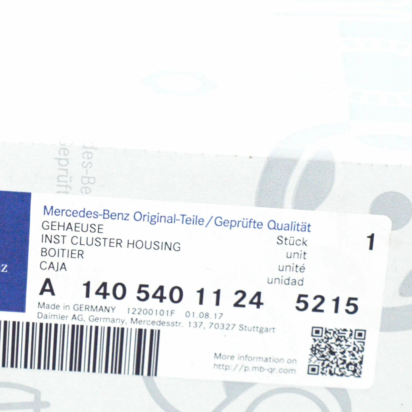 NEW MERCEDES-BENZ SL R129 INSTRUMENT CLUSTER CASE A14054011245215