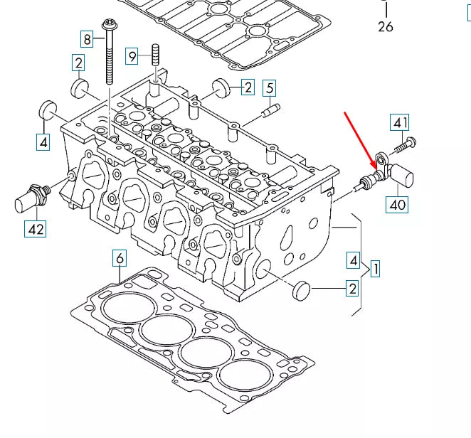 NEW VOLKSWAGEN GOLF MK7 COOLANT TEMPERATURE SENSOR 04E919501E