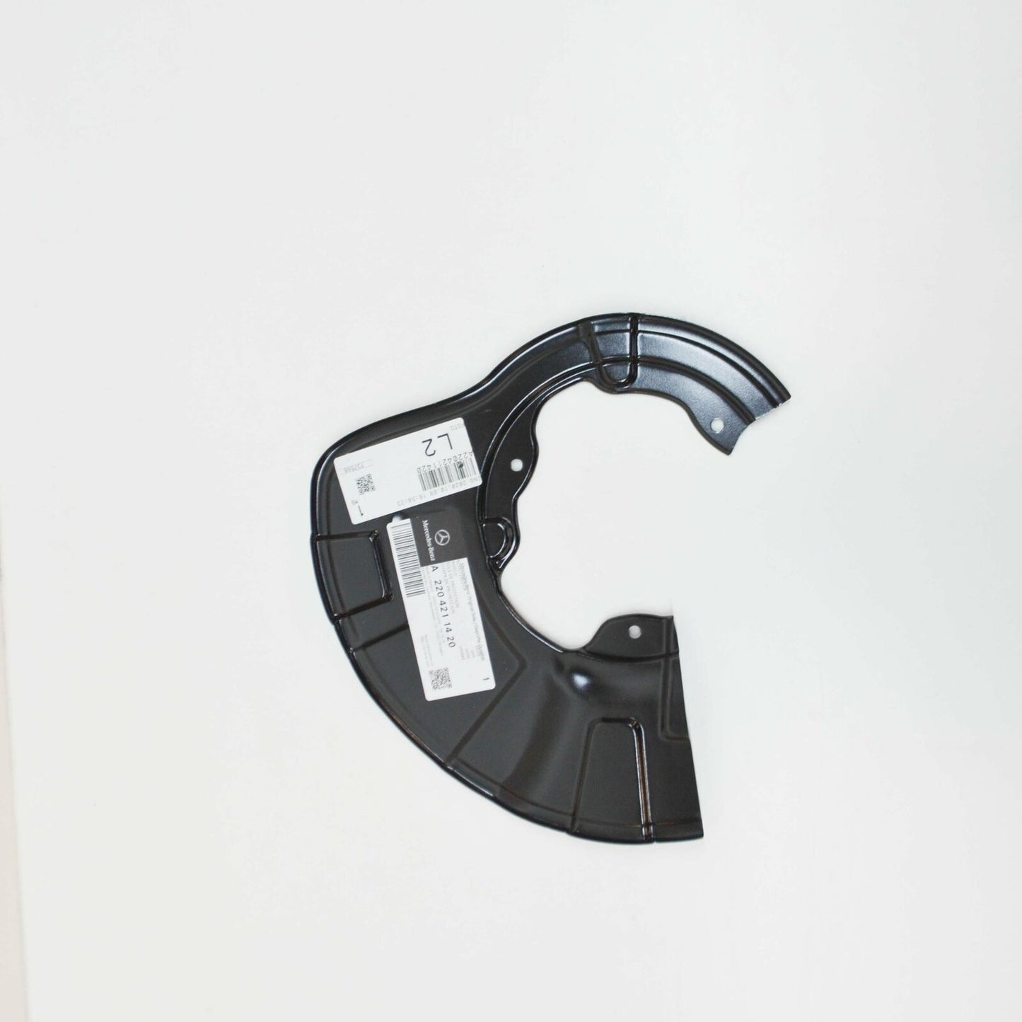 NEW MB S W220 FRONT RIGHT WHEEL BRAKE PROTECTIVE PLATE A2204211420 ORIGINAL