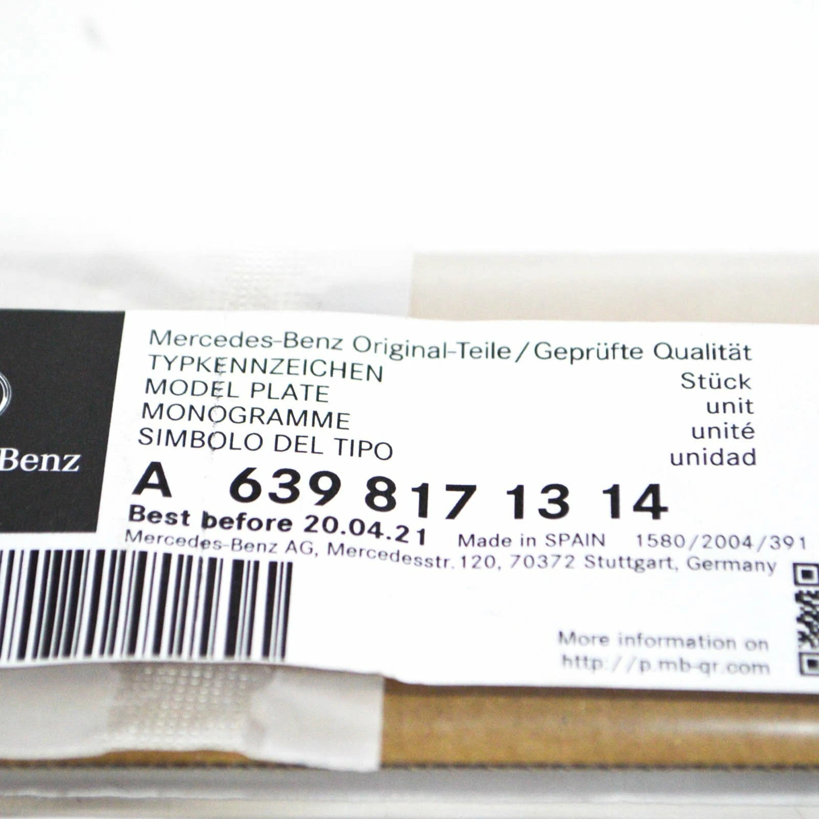 NEW MERCEDES-BENZ VITO W639 REAR EMBLEM BADGE A6398171314