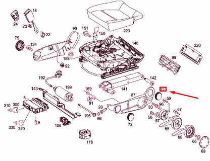 NEW MERCEDES-BENZ VITO W639 HAND WHEEL SEAT ADJUSTER A00091824269B51