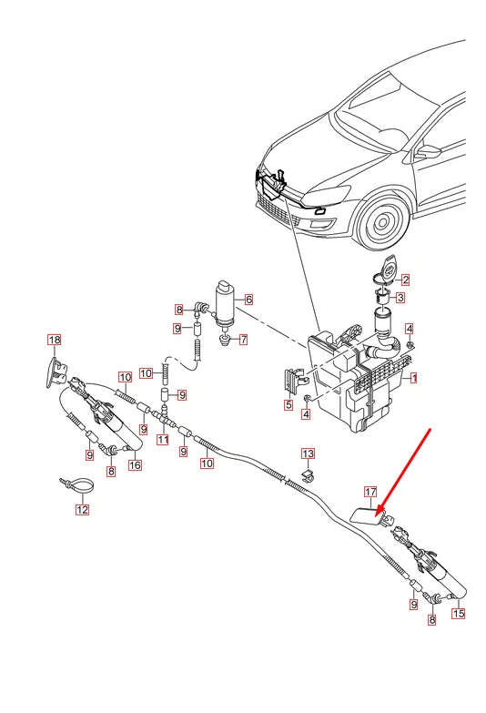 NEW VOLKSWAGEN POLO 6R LEFT HEADLIGHT WASHER COVER 6C0807937AGRU