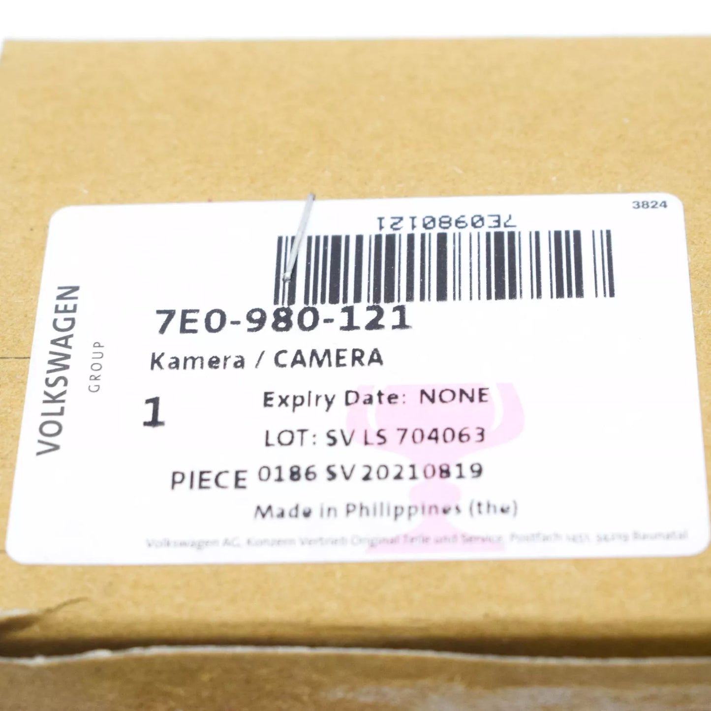 NEW VW TRANSPORTER T6 REAR TAILGATE REVERSE VIEW CAMERA 7E0980121 ORIGINAL